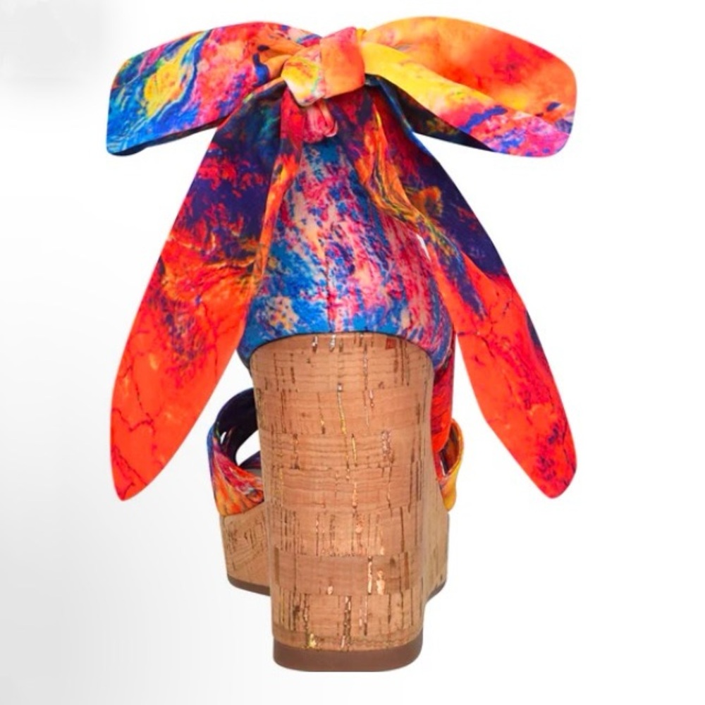 Impo Orabelle Women's Ankle Wrap Platform Wedge Memory Foam Sandals - Picture 8 of 15